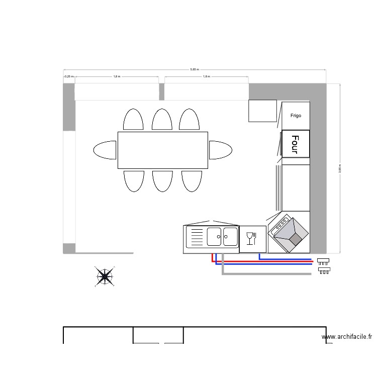 ext v2. Plan de 0 pièce et 0 m2