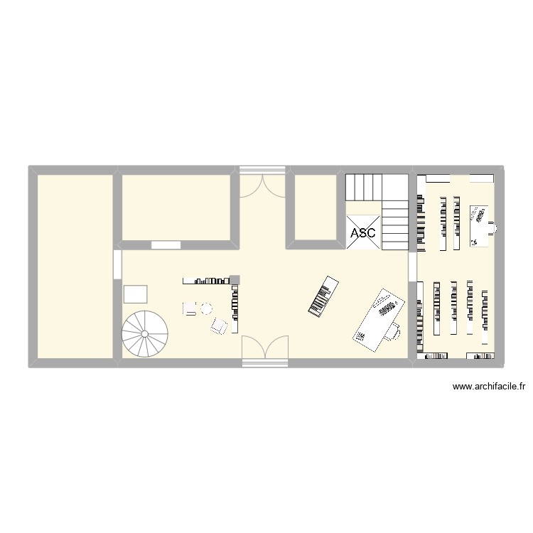 Biblio. Plan de 0 pièce et 0 m2