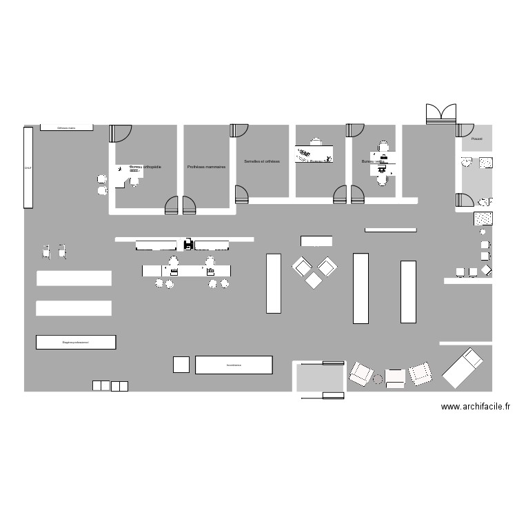 Plan Armen santé . Plan de 9 pièces et 271 m2