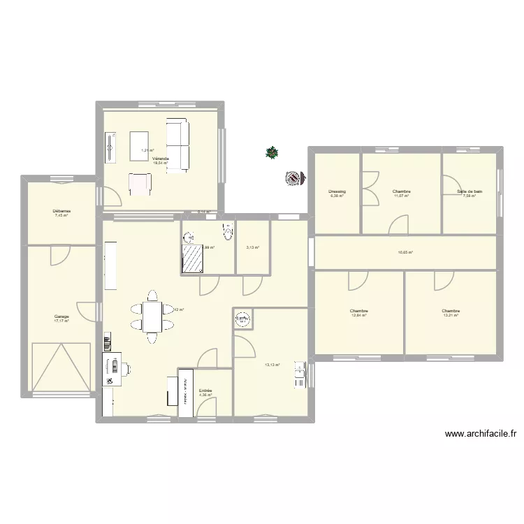 FITOU_V6. Plan de 17  et 176 m²