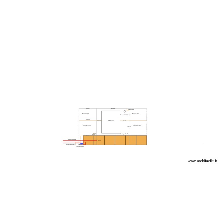 SALLE  DE BAINS. Plan de 0 pièce et 0 m2