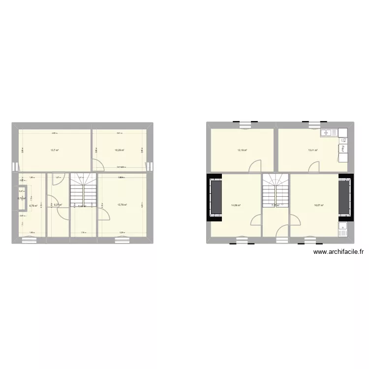 Maison ALLY 2. Plan de 12  et 122 m²