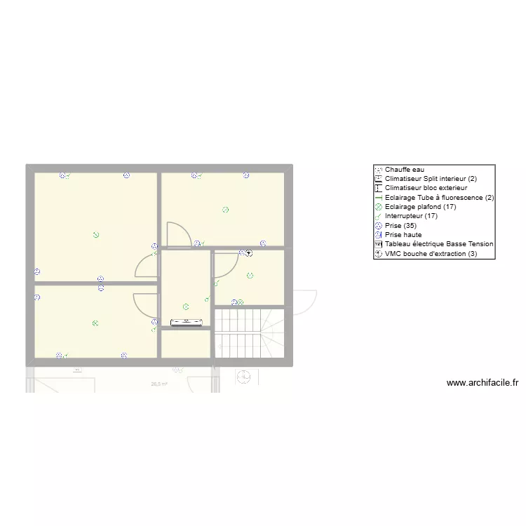 Nicolas ferrals. Plan de 13  et 116 m²