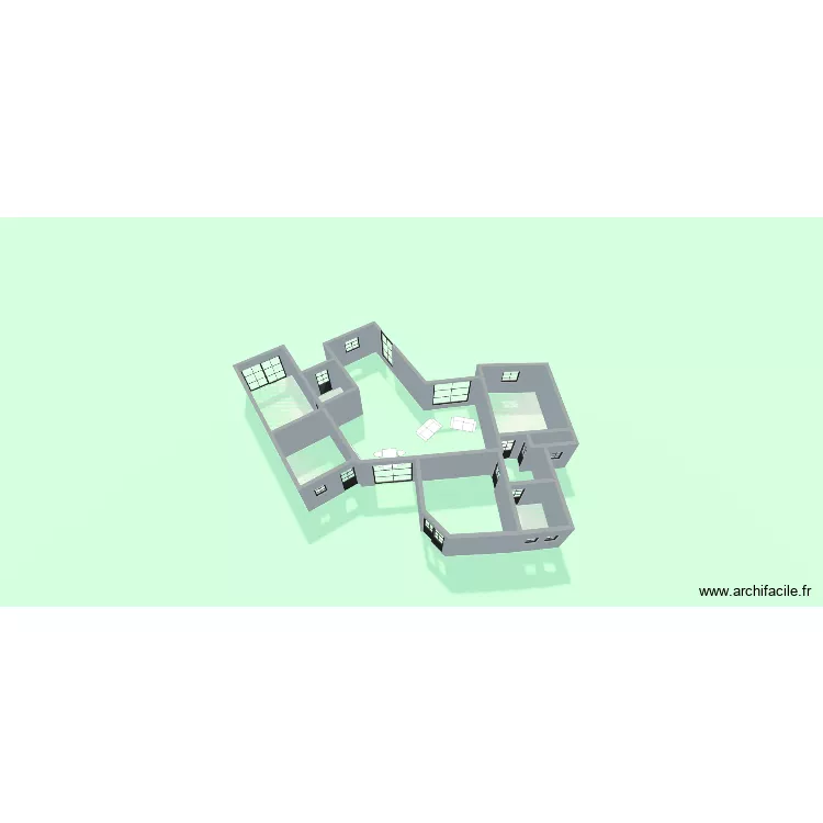 rivesaltes. Plan de 5  et 49 m²