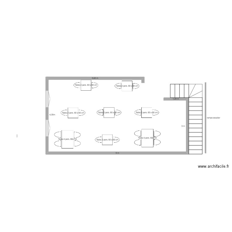 erp glac et. Plan de 0 pièce et 0 m2