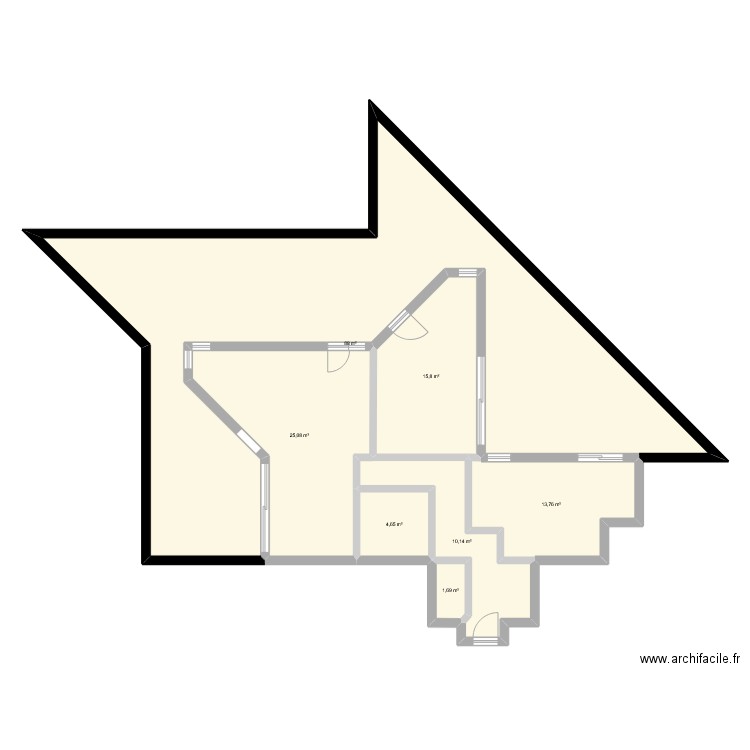 Renaudie v7. Plan de 7 pièces et 159 m2