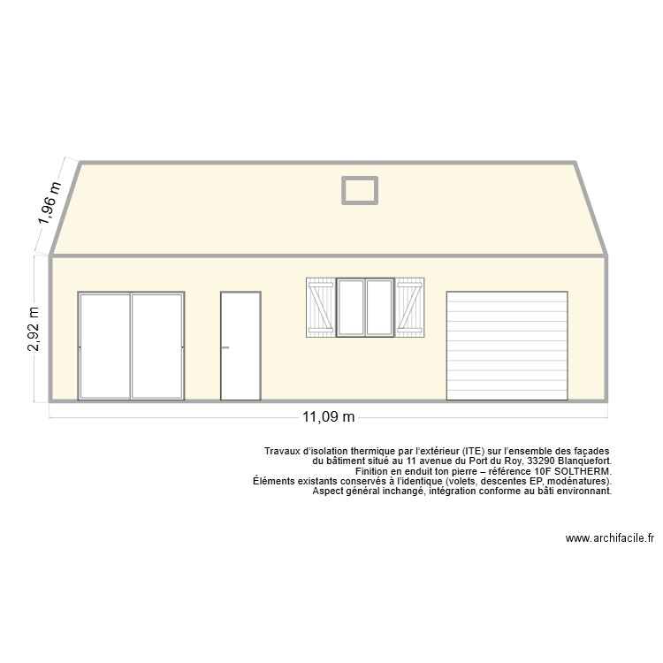 Sci du port du roy - ite 2. Plan de 3 pièces et 50 m2