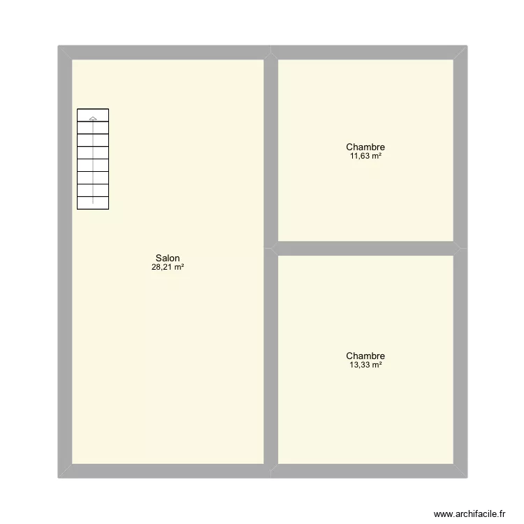 Chalet étage. Plan de Chalet étage. Plan de