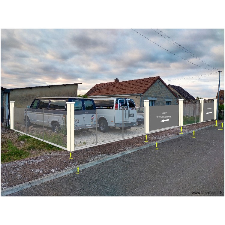 PLAN MURET FACADE MAISON. Plan de 0 pièce et 0 m2