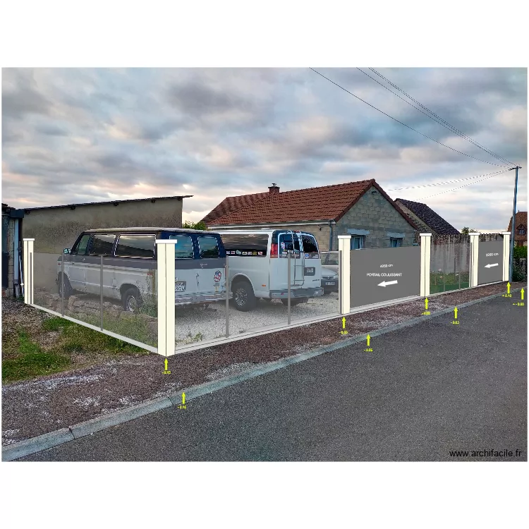 PLAN MURET FACADE MAISON. Plan de 