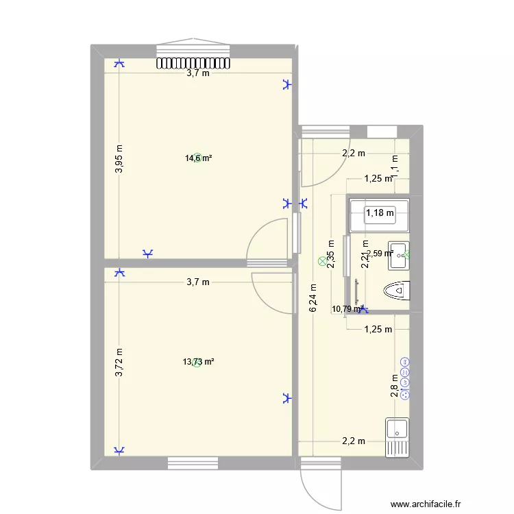 Ronsard elec. Plan de 4  et 42 m²