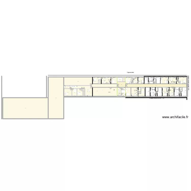 appart N&deg;101  , 102 et 103. Plan de 46  et 1282 m²