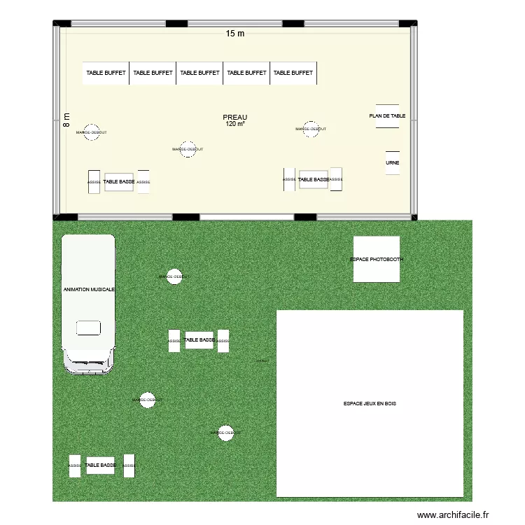 Vin d'honneur. Plan de 