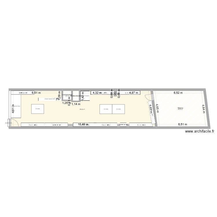 Les loupiots AVANT 2. Plan de 4 pièces et 113 m2