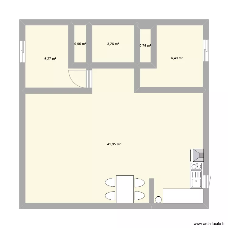 design. Plan de 6 et 60 m² design. Plan de 6 et 60 m²