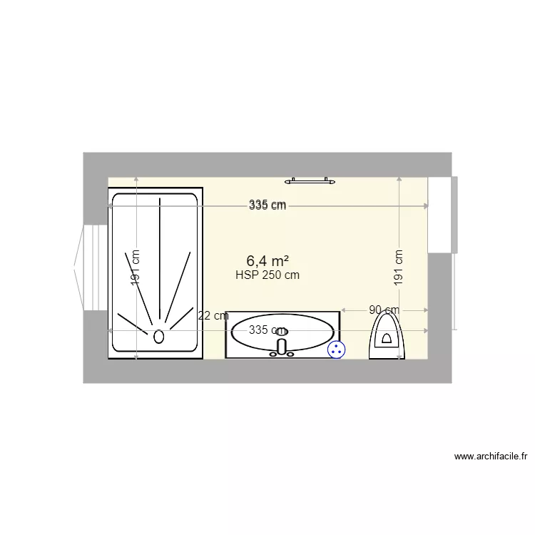 SALLE DE BAIN SYLVIE2. Plan de 