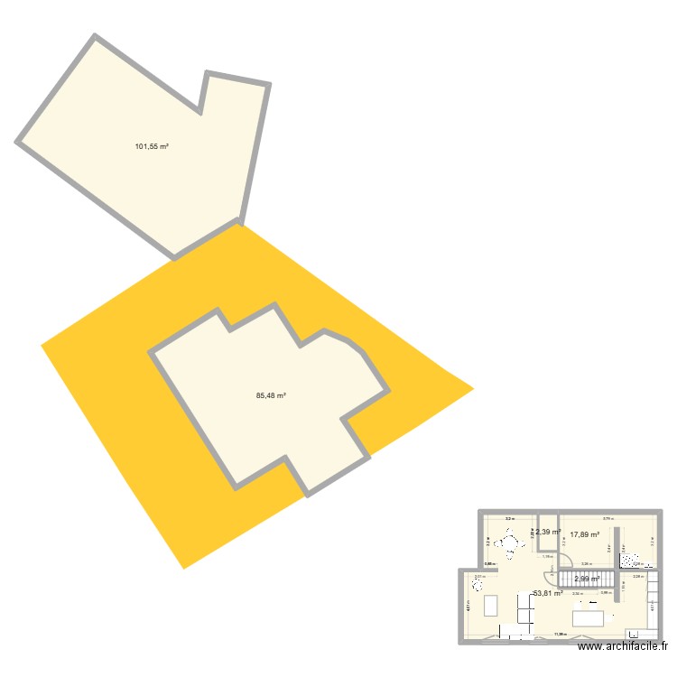 2025 09 14 Projet. Plan de 6 pièces et 264 m2