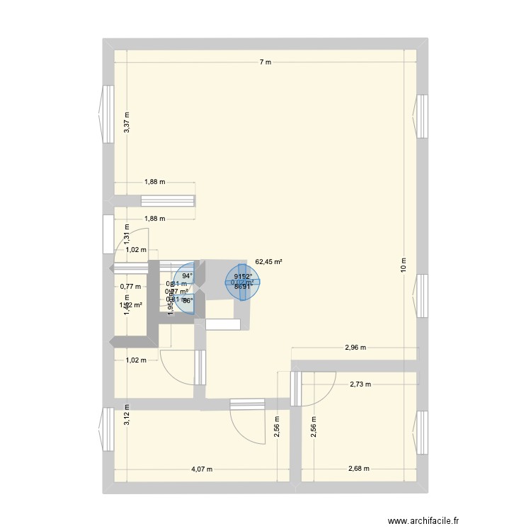 Plan elec chace. Plan de 4 pièces et 68 m2