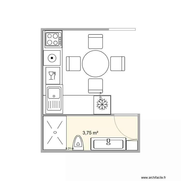 capbreton2. Plan de 1 Pièce et 4 m² capbreton2. Plan de 1 Pièce et 4 m²