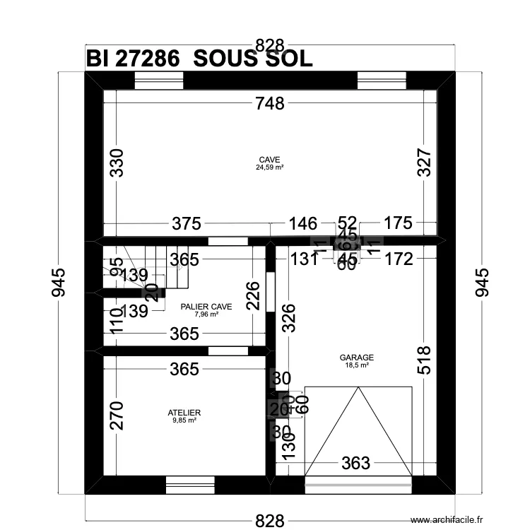 BI 27286. Plan de 