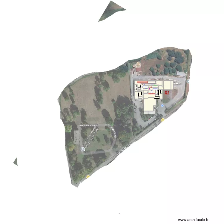 DDJ glace. Plan de 23  et 3371 m²