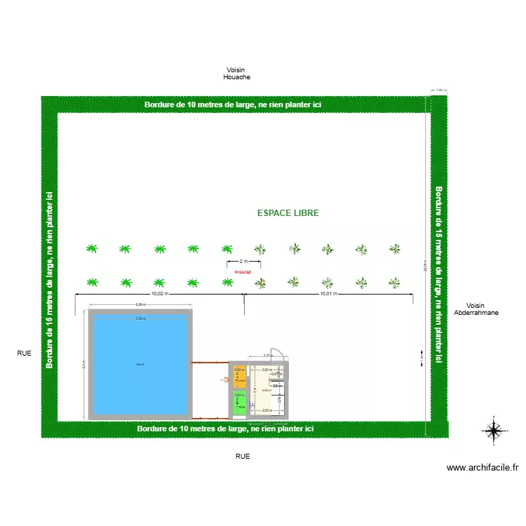 Tilmine4 - Terrain Said Bouhatri. Plan de 4  et 42 m²