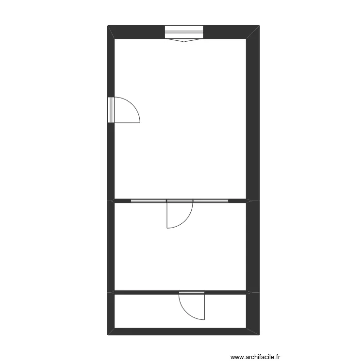 SCI DE L'ETRIER. Plan de 3  et 36 m²