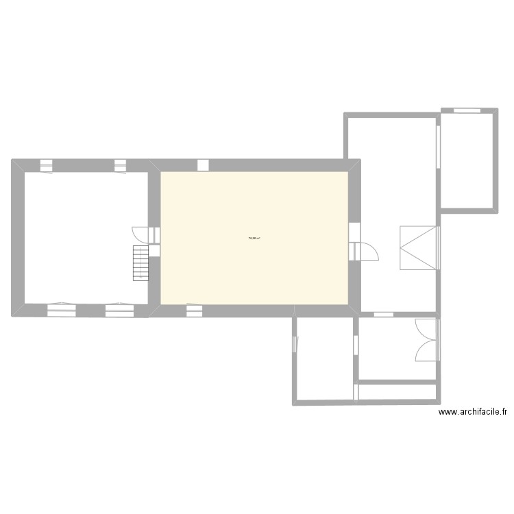 Ginestet 1 étage 1. Plan de 0 pièce et 0 m2