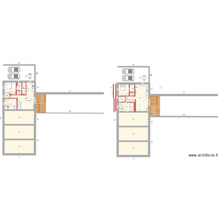 plan2cocheret. Plan de 19 pièces et 358 m2