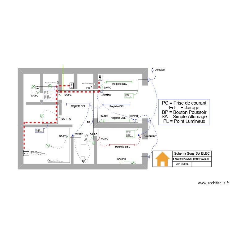 Sous sol Vezelay. Plan de 0 pièce et 0 m2