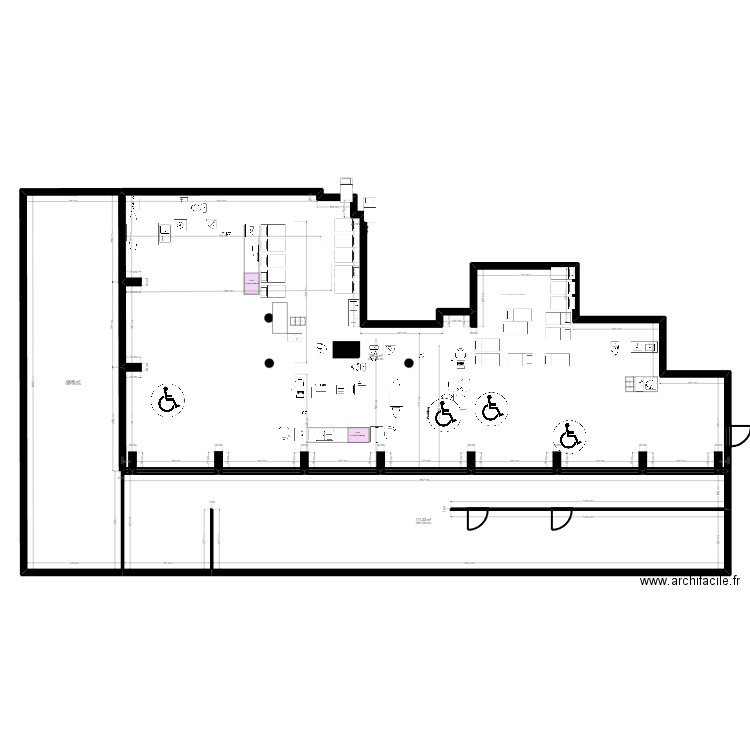 92C35JM refonte. Plan de 3 pièces et 409 m2