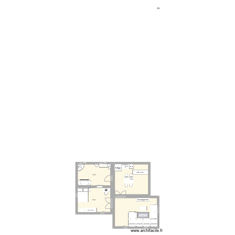 texte. Plan de 0 pièce et 0 m2