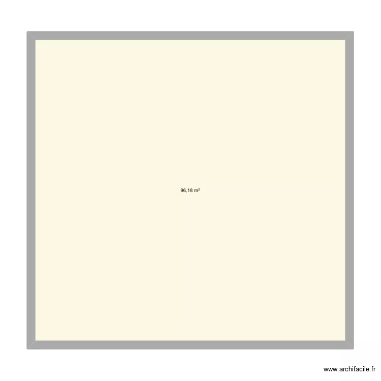 Maison 2. Plan de 1 Pièce et 96 m²