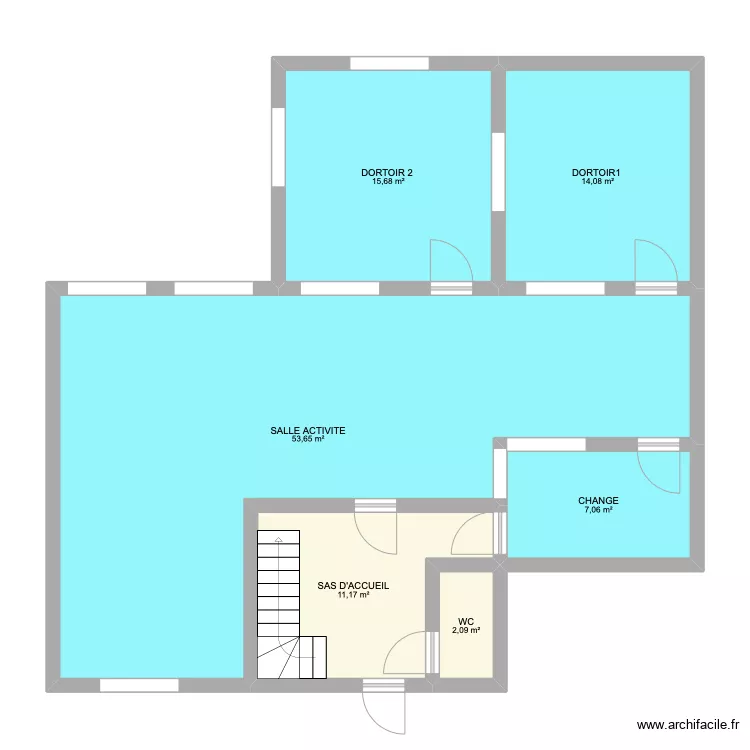 PLAN GWEN 2ieme b&acirc;timent. Plan de 