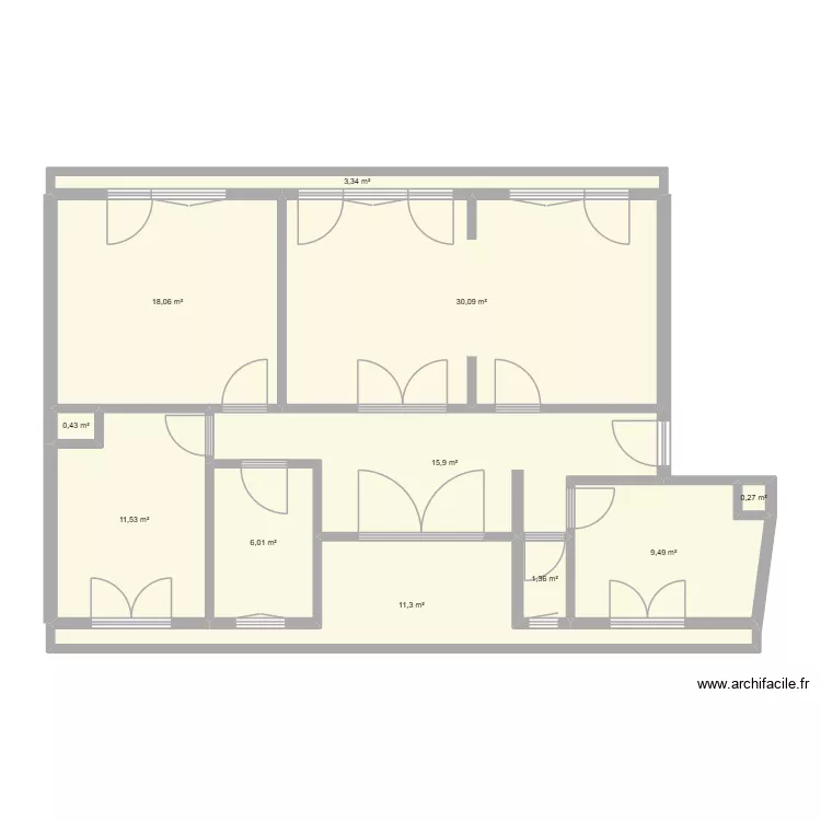 4 eme etage stras. Plan de 