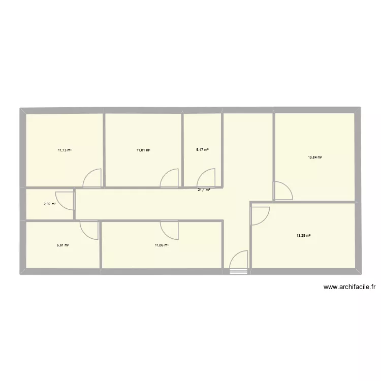 amine. Plan de 9  et 97 m²