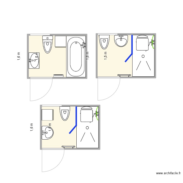 FISCHER Souffelweyersheim. Plan de 3 pièces et 9 m2