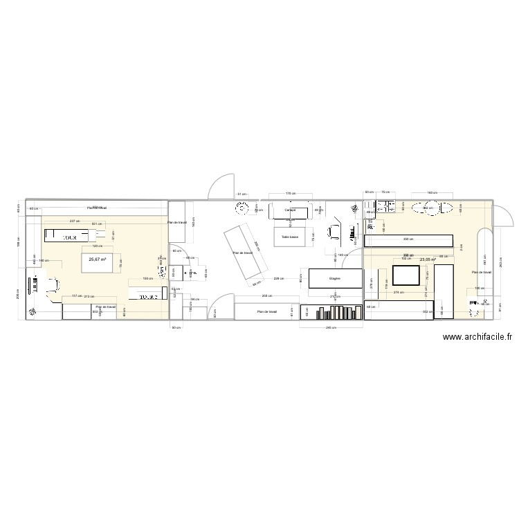 atelier. Plan de 0 pièce et 0 m2