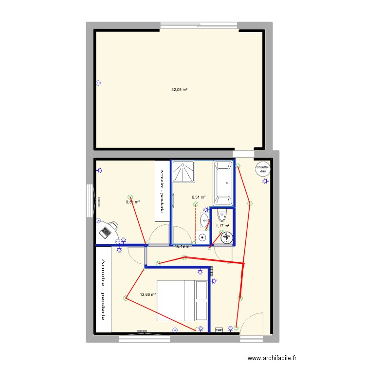 audoin 2. Plan de 6 pièces et 111 m2