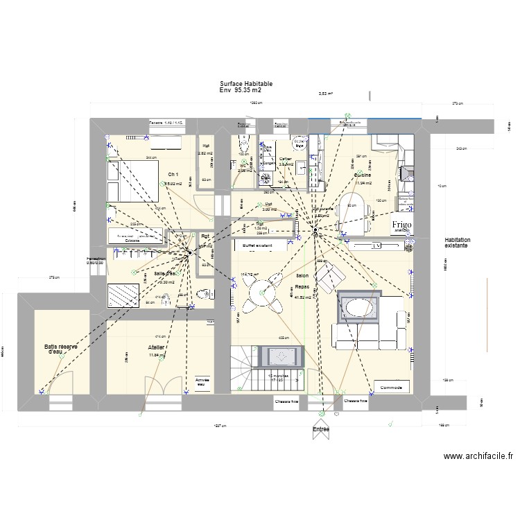 Dandan Paradise. Plan de 0 pièce et 0 m2