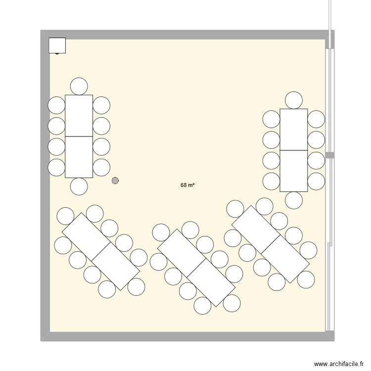 Plan table4. Plan de 1 pièce et 68 m2