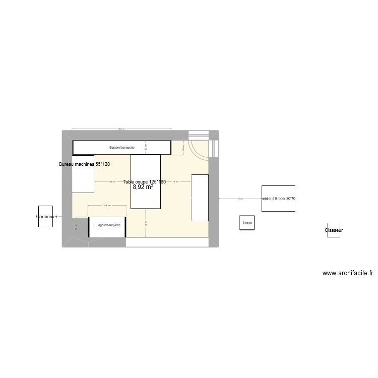ATELIER. Plan de 0 pièce et 0 m2