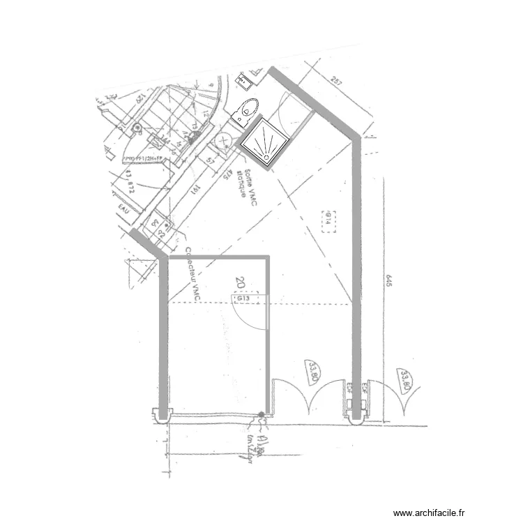 11 couchot avant travaux. Plan de 