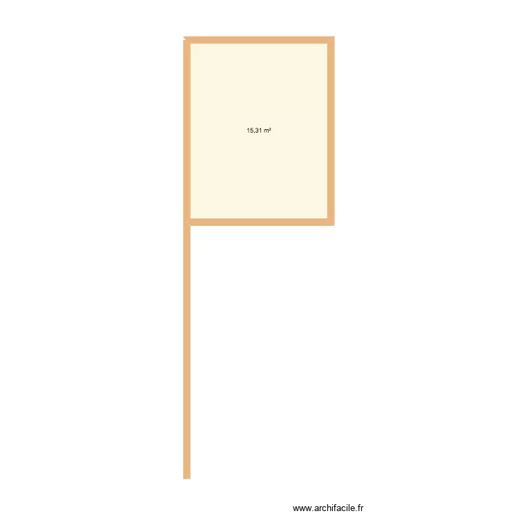 plan. Plan de 1  et 15 m²