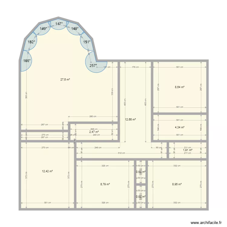 grivet v. Plan de 11  et 89 m²