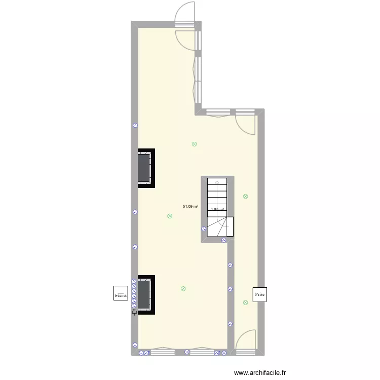 Séjour.. Plan de 2 et 53 m² Séjour.. Plan de 2 et 53 m²