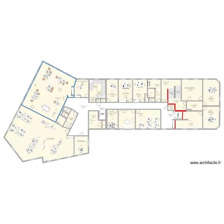 VIENNE : Projet R+2 - Am&eacute;nagement  SMTR. Plan de 