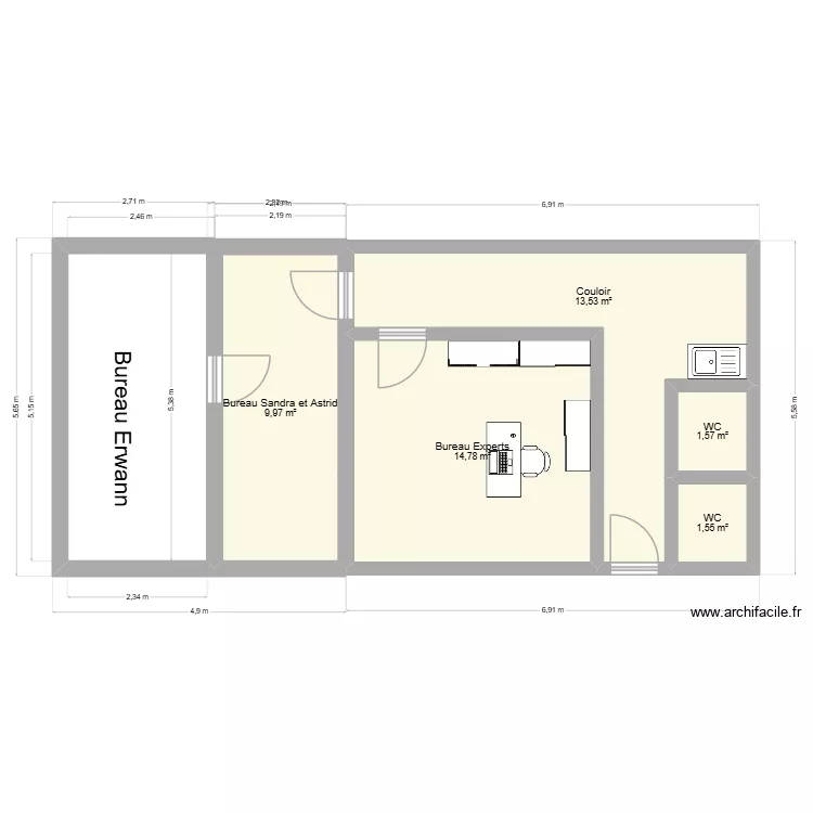 dr yesss. Plan de 5 et 41 m² dr yesss. Plan de 5 et 41 m²
