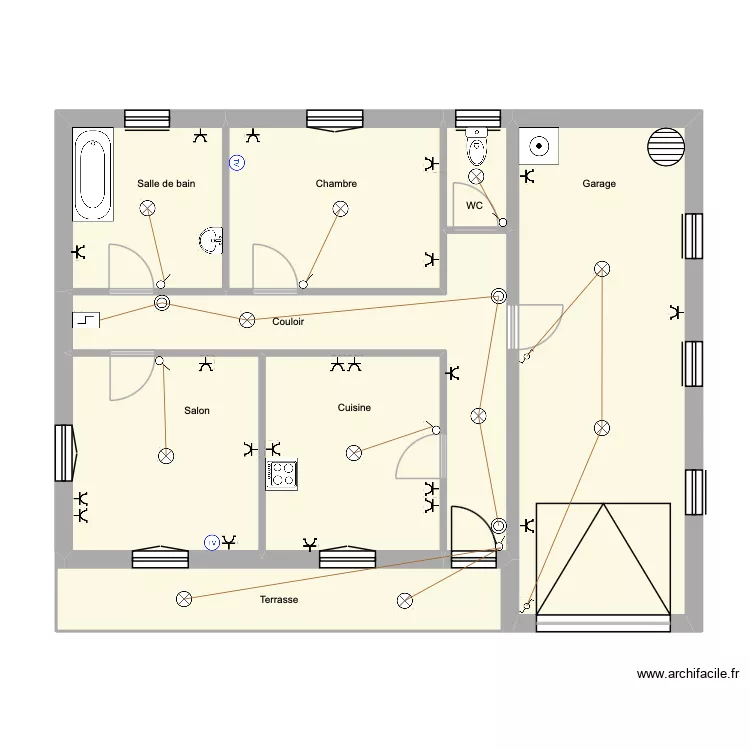 maison archit. Plan de 8 et 92 m² maison archit. Plan de 8 et 92 m²