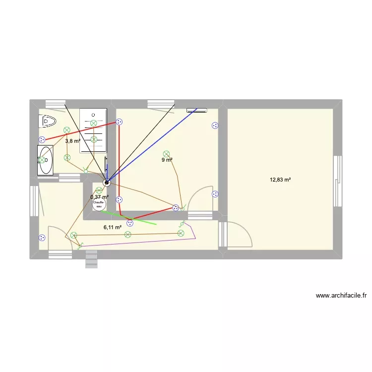 RDC EST. Plan de 5 Pièces et 32 m² RDC EST. Plan de 5 Pièces et 32 m²
